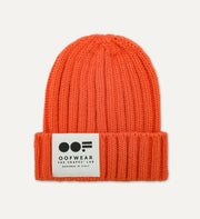 Cappello a coste arancio