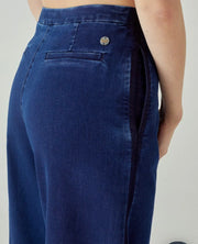 Jeans flare smoking shaft