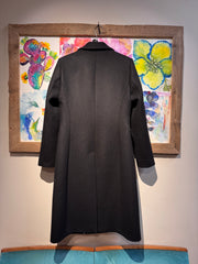 Cappotto doppiopetto nero