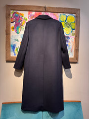 Cappotto doppiopetto blu over