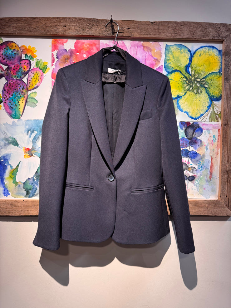 Giacca blazer 1 bottone blu